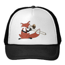 Fox jouant le trombone casquettes