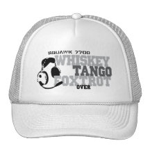 Fox-trot de tango de whiskey - humour d'aviation casquette de camionneur