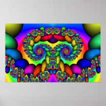 Fractal Boom van het Leven Afdruk