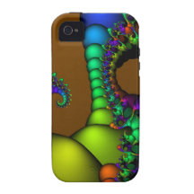 Fractal Cirkels en Bellen iPhone 4 Hoesjes