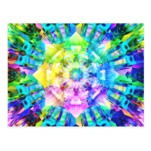 Fractal Kleuren Wenskaart