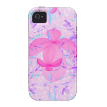 Fractal van de pastelkleur Bloemen iPhone 4/4S Cover