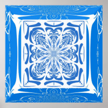 Fractal van het Lijst van Faux het Poster van het 