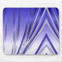 Fractale bleue de chrome tapis de souris