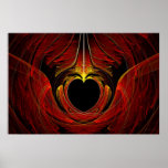 Fractale - coeur - amour victorien poster