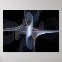 Fractale dans bleu et gris