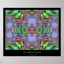 Fractale de printemps posters