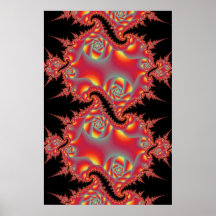 Fractale lumineuse posters