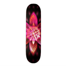 Fractale psychédélique au néon impressionnante gén plateaux de skateboards