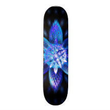Fractale psychédélique au néon impressionnante gén skateboards