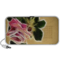 Fractale rose de photo haut-parleur iPod