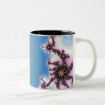 Fractale verte d'hippocampe mug à café