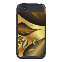 Fractals van bladgouden iPhone 4 cases