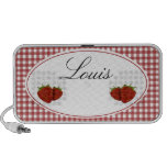 Fraise mignonne personnalisable haut-parleur notebook