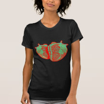 Fraise vintage rouge t-shirts
