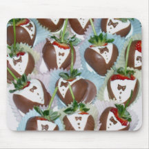 Fraises de smoking tapis de souris