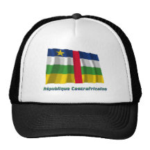 Français d'en de nom de centrafricaine de Drapeau  Casquette