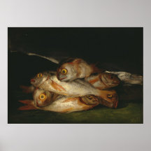Francisco Goya - Still Life with Golden Bream Posters