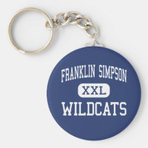 Franklin Simpson - chats sauvages - haut - Frankli Porte-clefs