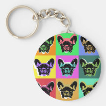 Franse buldog sleutelhanger