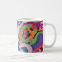Fred le ver cosmique, tasse d'art abstrait