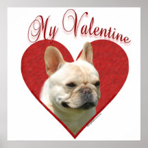 Frenchie mon affiche de Valentine