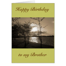 Frère de joyeux anniversaire de frère/de soeur cartes de vœux