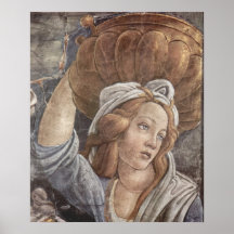 Fresque dans la chapelle de Sistine Affiche