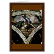 Fresque de plafond pour l'histoire de la création  cartes de vœux
