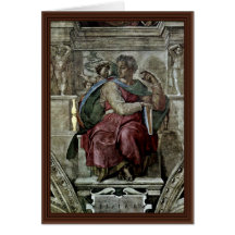 Fresque de plafond pour l'histoire de la création  carte de vœux