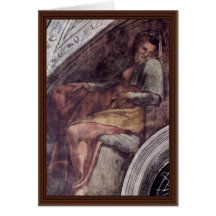 Fresque de plafond pour l'histoire de la création  carte de vœux