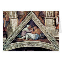 Fresque de plafond pour l'histoire de la création  carte de vœux