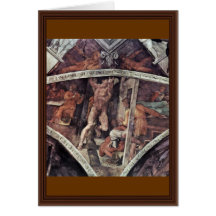 Fresque de plafond pour l'histoire de la création  carte de vœux