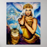 Freya par l'iris de Lisa Affiches