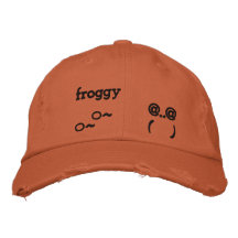 froggy 刺繍入り帽子