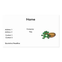 froggy et football modèles de cartes de visite