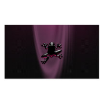 Froggy pourpre personnel ou cartes de visite cartes de visite personnelles