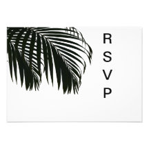 Frondes de paume de rsvp de PixDezines/mariage de  Cartons D'invitation