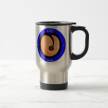 Frontière bleue ronde HerfScud de pêche de HS Tasse À Café