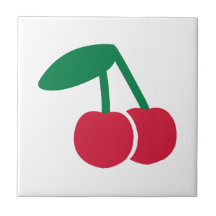 Fruit de cerise carreaux