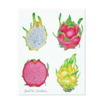 Fruit de dragon impression sur toile