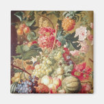 Fruit et fleurs roses, fleurs flamandes aimants
