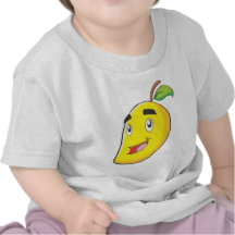 Fruit jaune heureux de mangue t-shirt