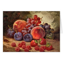 Fruits d'été cartes de vœux