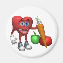 Fruits et légume de coeur d'Aimant-Santé