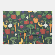 Fruits et serviette de légume linge de cuisine