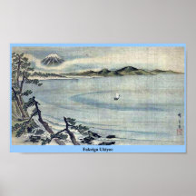Fukeiga Ukiyoe Affiche
