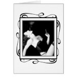 Fumée et séduction - autoportrait carte de vœux