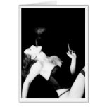 Fumée et séduction - autoportrait cartes de vœux