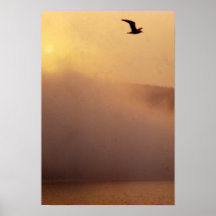Fumée sur l'eau affiche